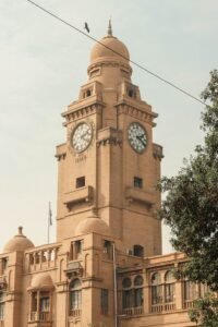 Tower with Clocks of Karachi Metropolitan Corporation Building